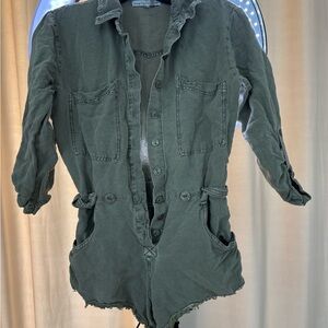 Young Fabulous & Broke Green Utility Jumpsuit